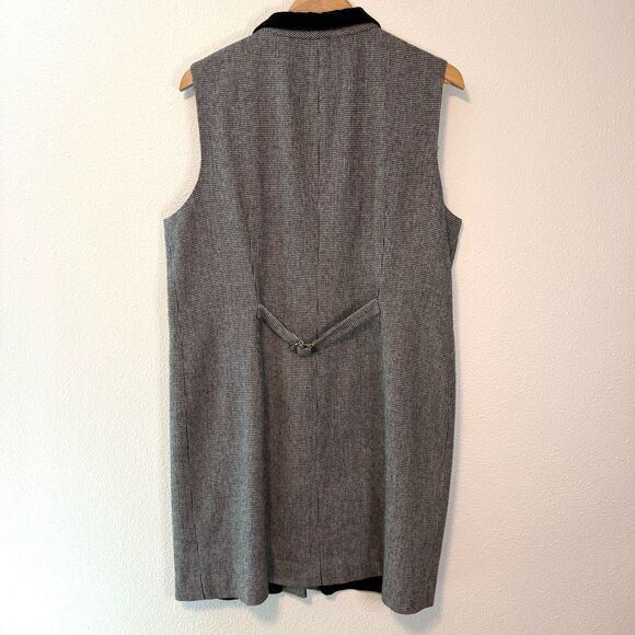 Vintage KGR Plaid Sleeveless Button Down Dress Size 16 - Picture 5 of 9